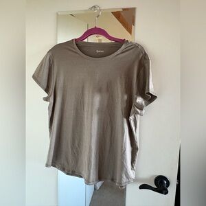 Quince Short-Sleeve Crew Tee — Taupe